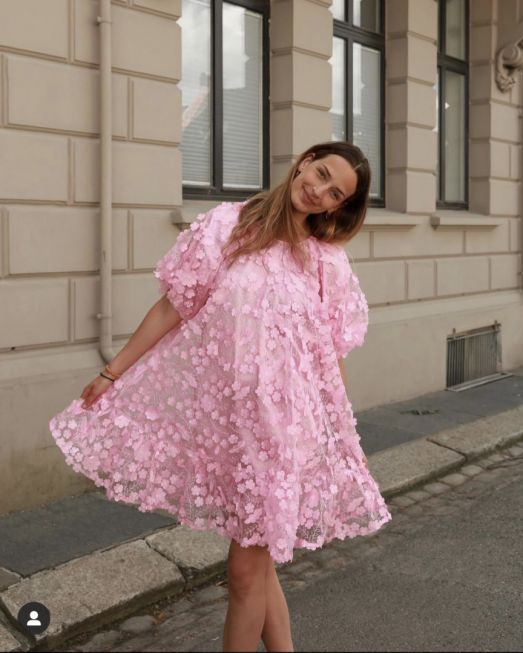 SLFALBERTA 2/4 DRESS [rosa]