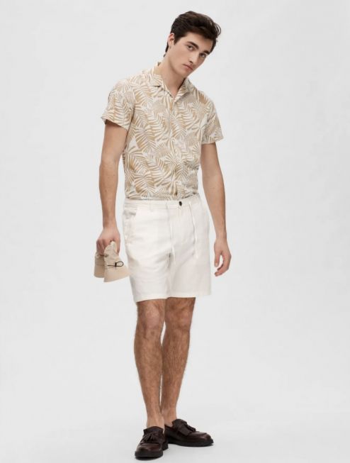 SLHREGULAR-BRODY LINEN BLD SHORTS NOOS