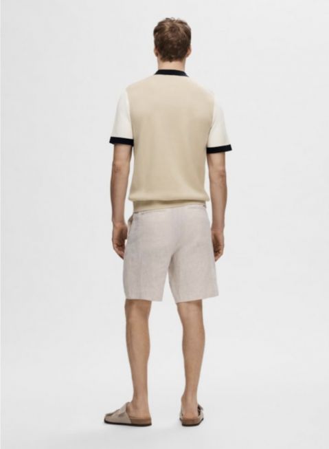 SLHMARC SS KNIT ZIP POLO