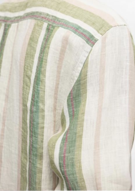 SLHRELAX-LINEN WIDE STRIPE SHIRT LS