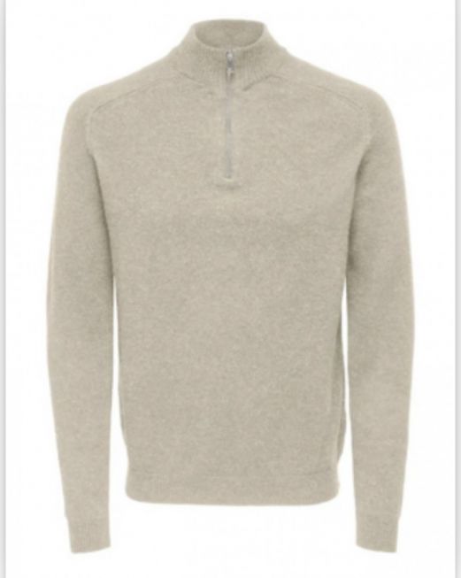 ONSEDWARD REG 7 WOOL HALF ZIP KNIT CS