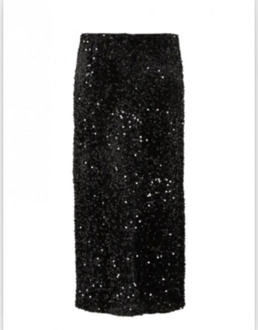 VIFAITH HW MIDI SEQUIN SKIRT/VOL