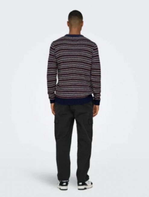 ONSMUSA REG 3 STRUC CREW KNIT