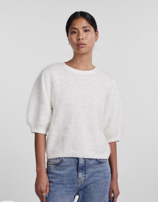 PCFEE SS O-NECK KNIT