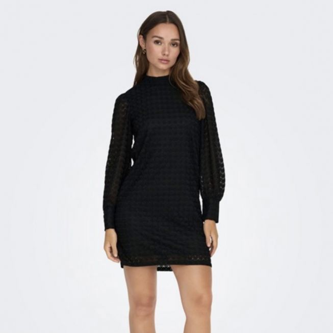 JDYAVERY L/S HIGHNECK LACE DRESS JRS