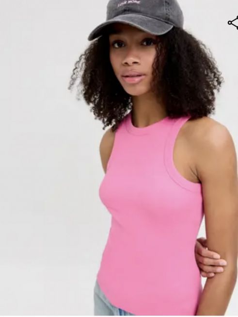 JXFOREST STR SL RIB TOP [4 farger]