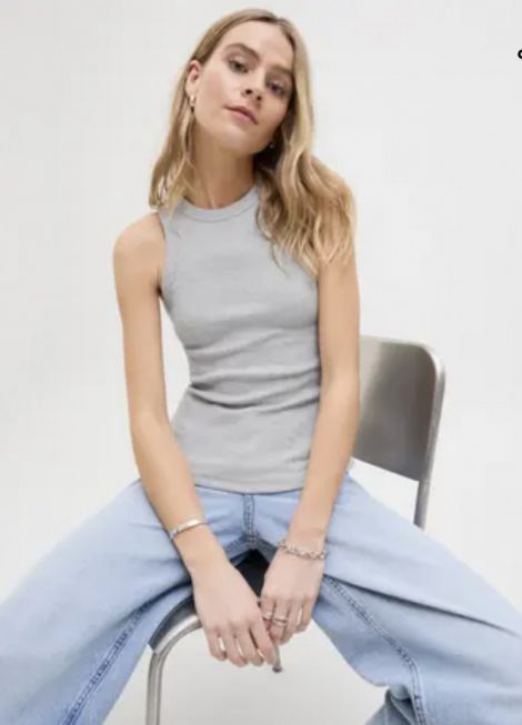 JXFOREST STR SL RIB TOP [4 farger]